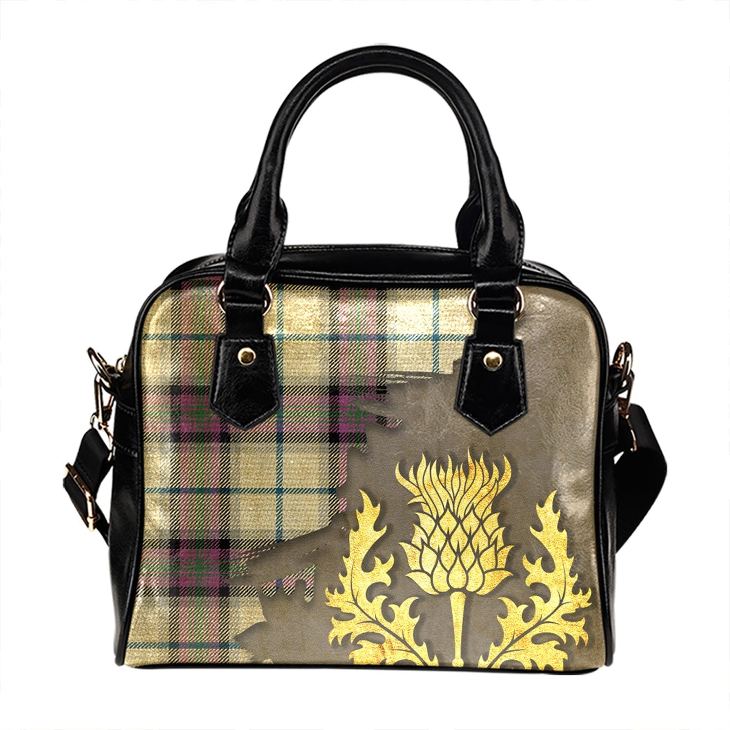 Sinclair Ancient Tartan Plaid Shoulder Handbag