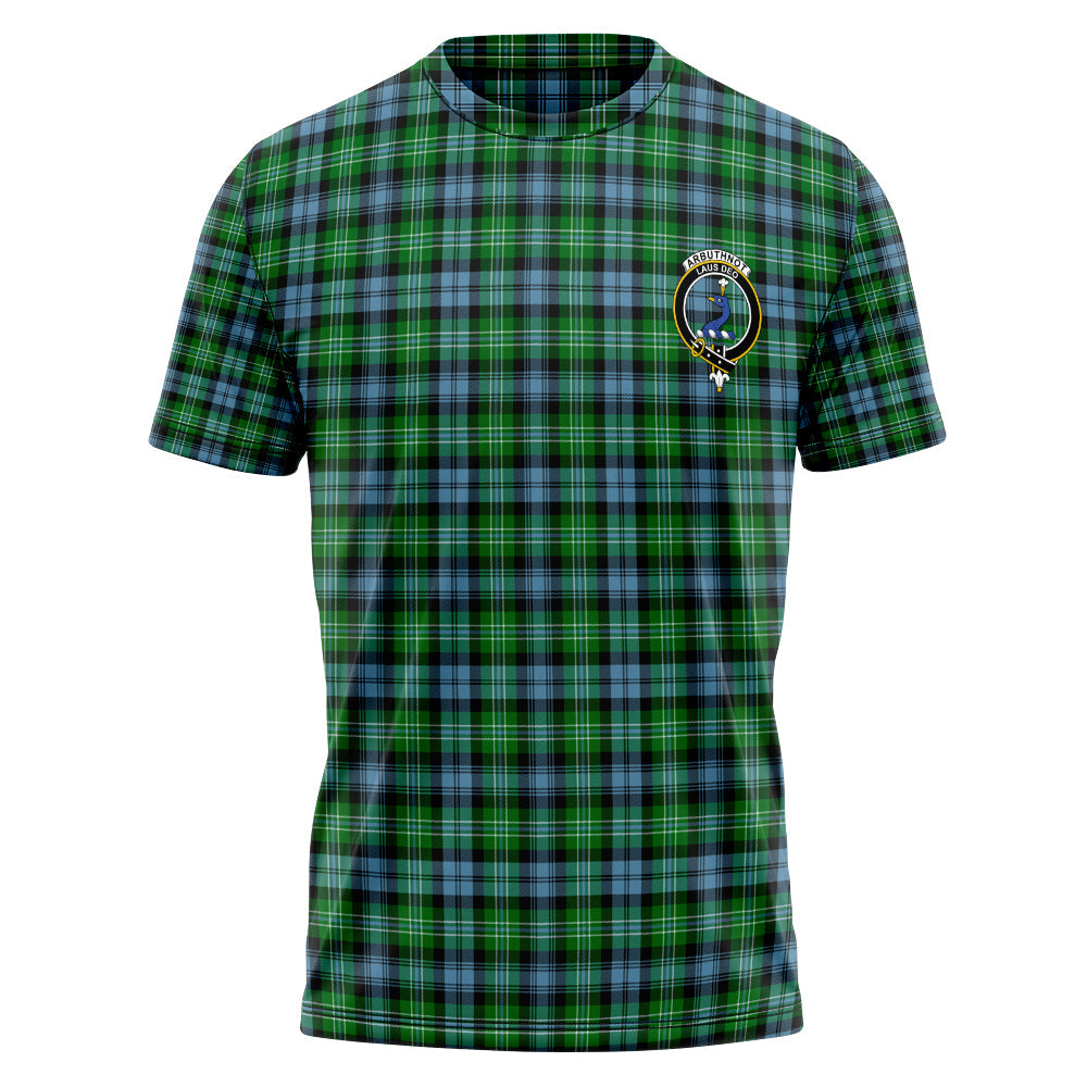 Arbuthnot Tartan Crest T-shirt - I'm not yelling style