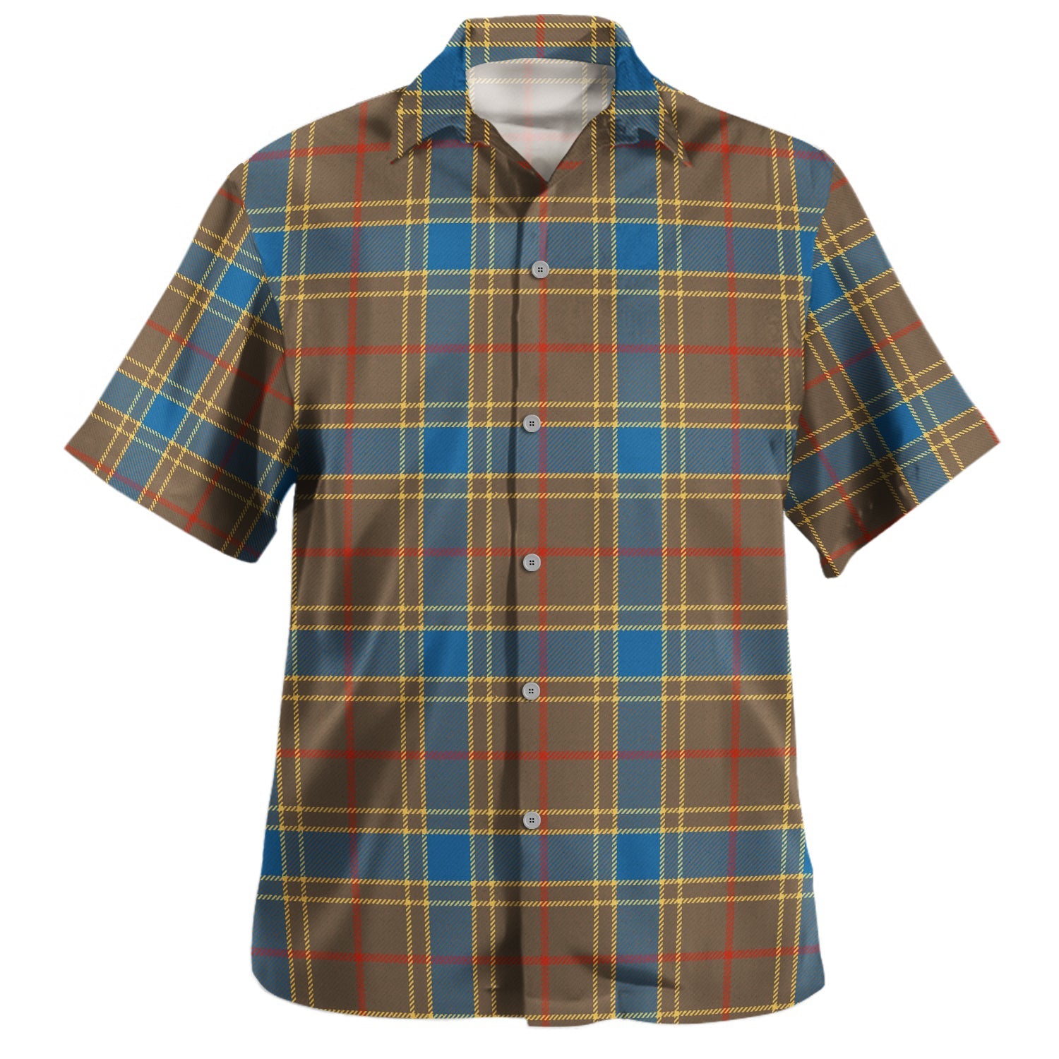 Shaw of Tordarroch Red Dress Tartan Hawaiian Shirt