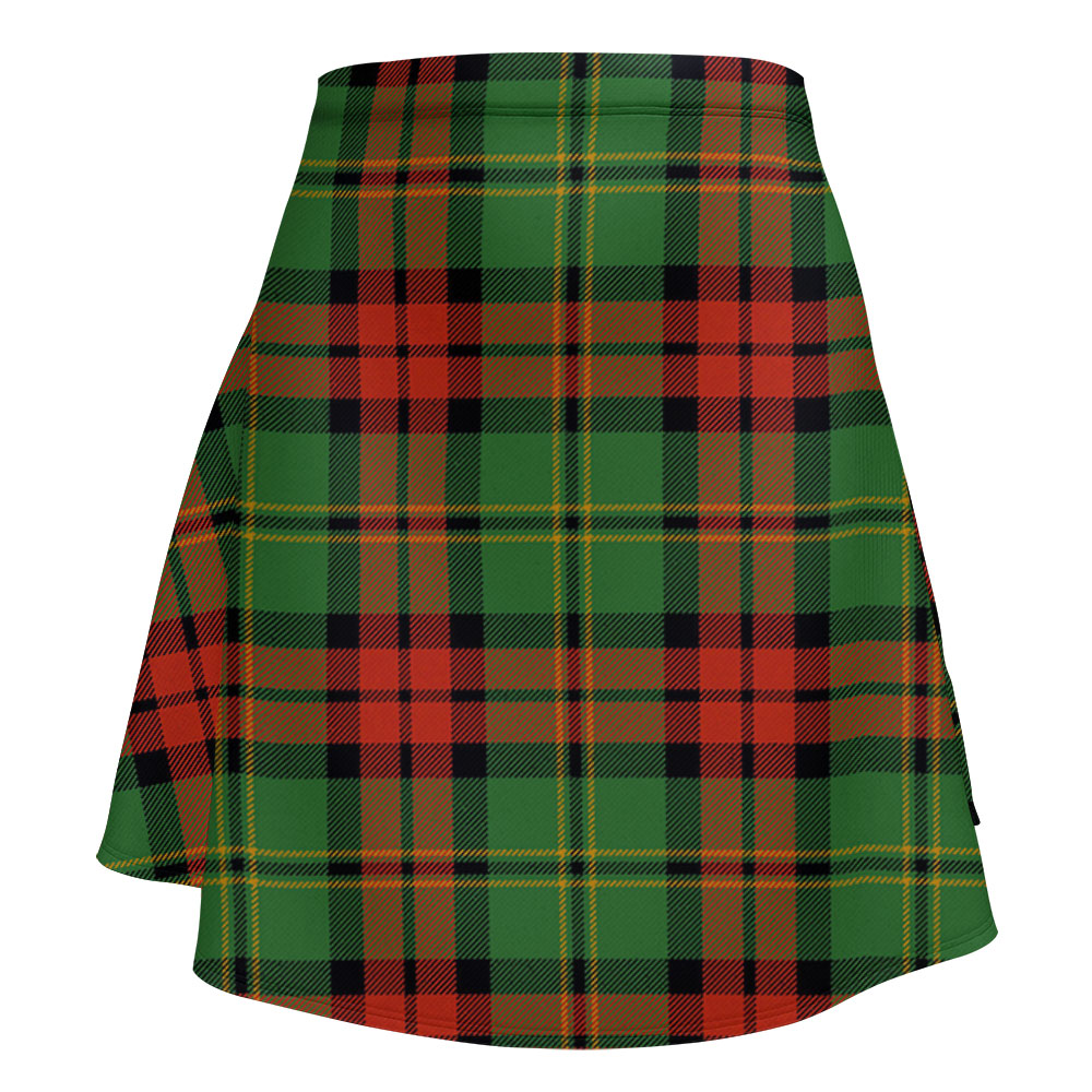 Stewart Old Ancient Tartan Flared Skirt