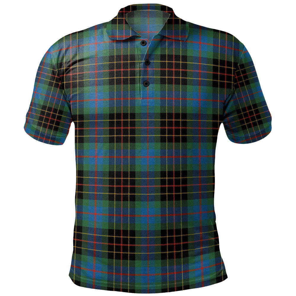 Ogilvie (Ogilvy) Hunting Ancient Tartan Polo Shirt - Royal Coat Of Arms Style main image 1