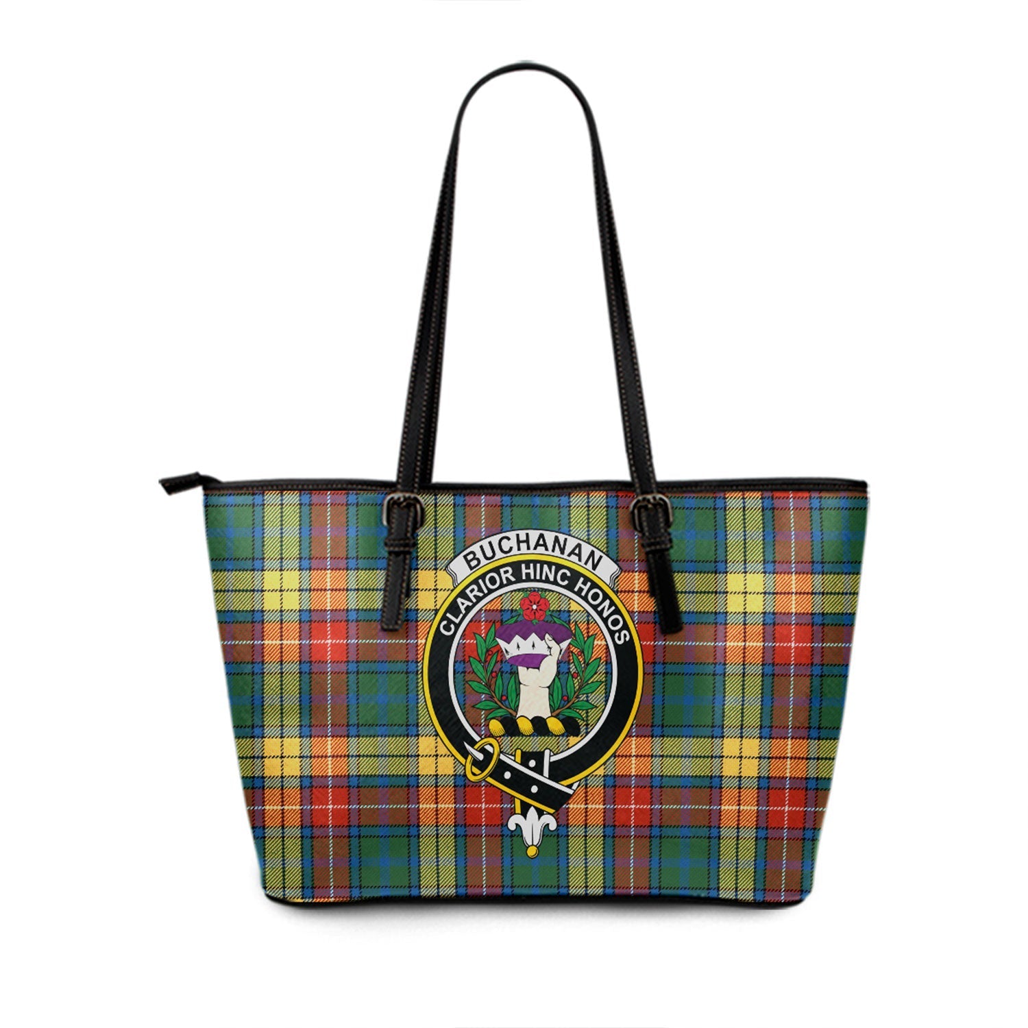 Scottish Tartan Armstrong Ancient Clan Leather Bag main image 0