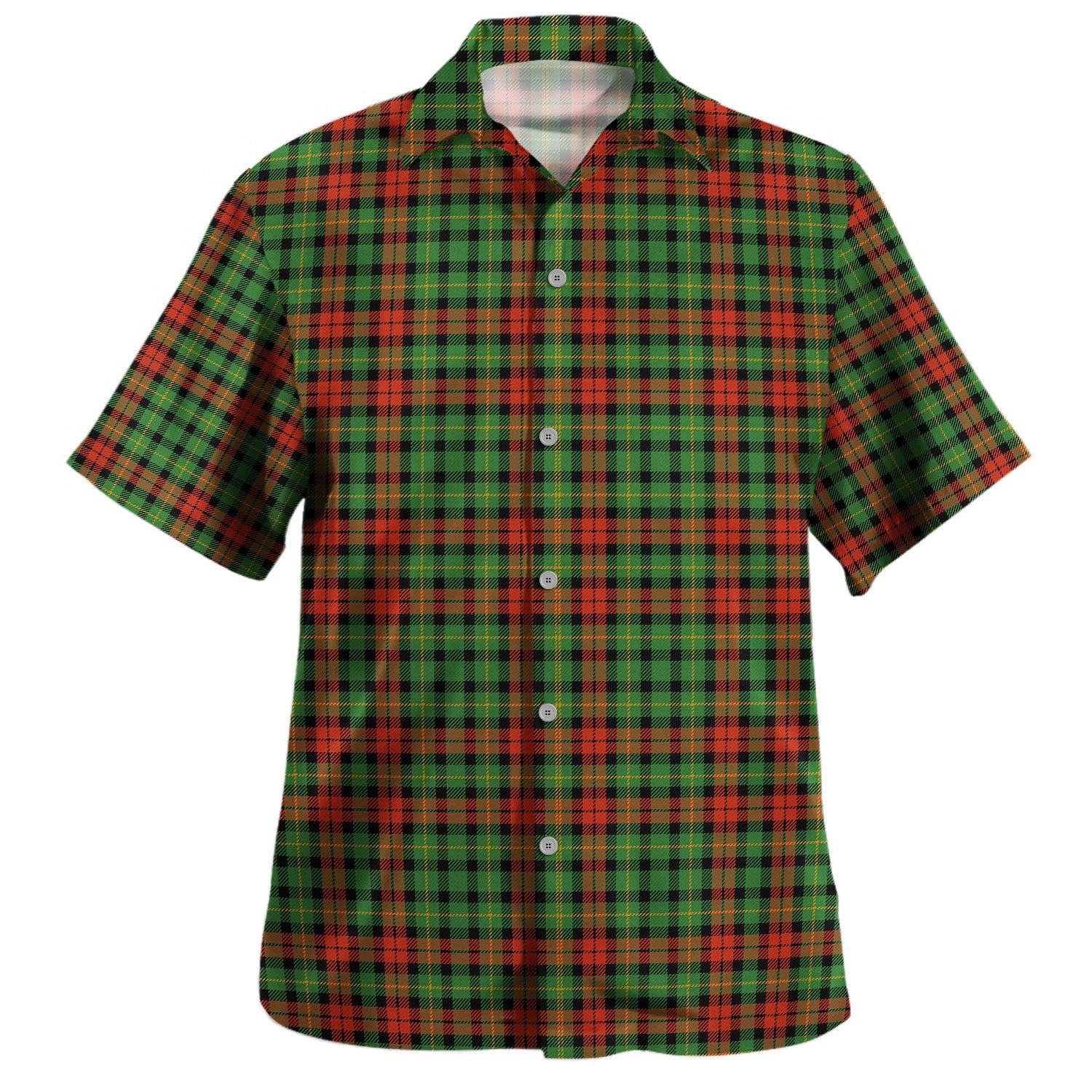 Chattan 01 Tartan Vintage Leaves Hawaiian Shirt