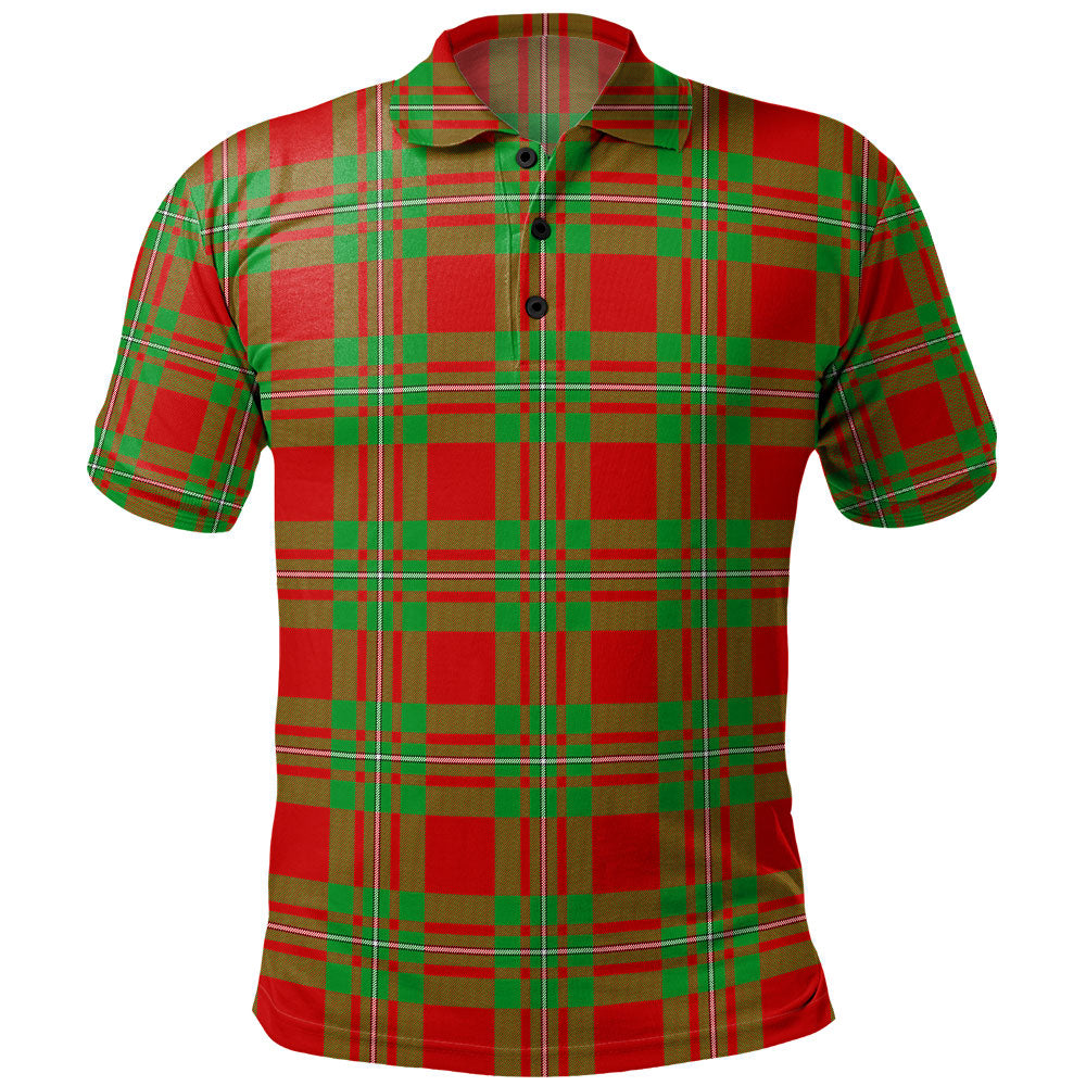 Callander Modern Tartan Polo Shirt - Royal Coat Of Arms Style main image 1