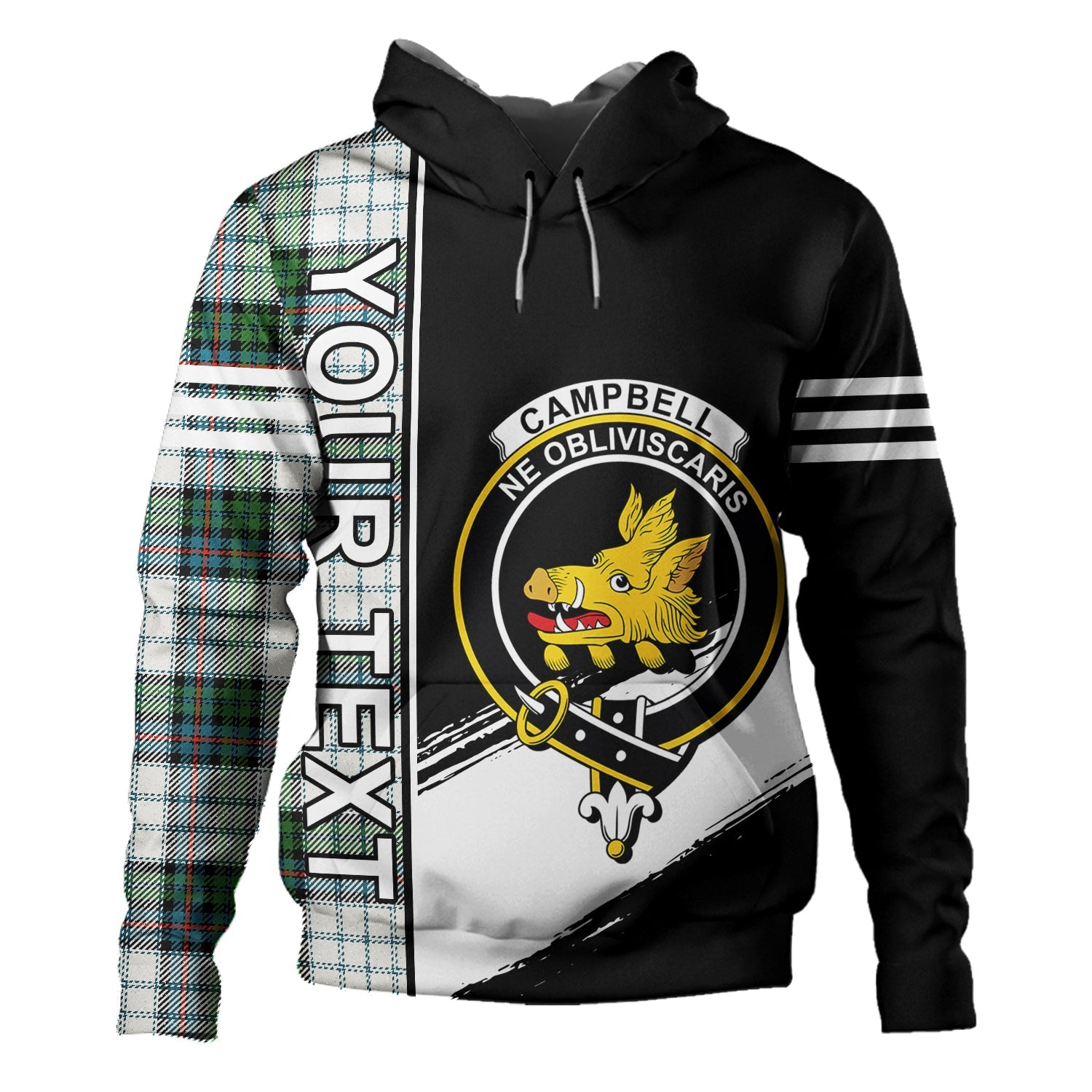 Campbell of Cawdor Ancient Tartan Polo Shirt - Royal Coat Of Arms Style main image 1