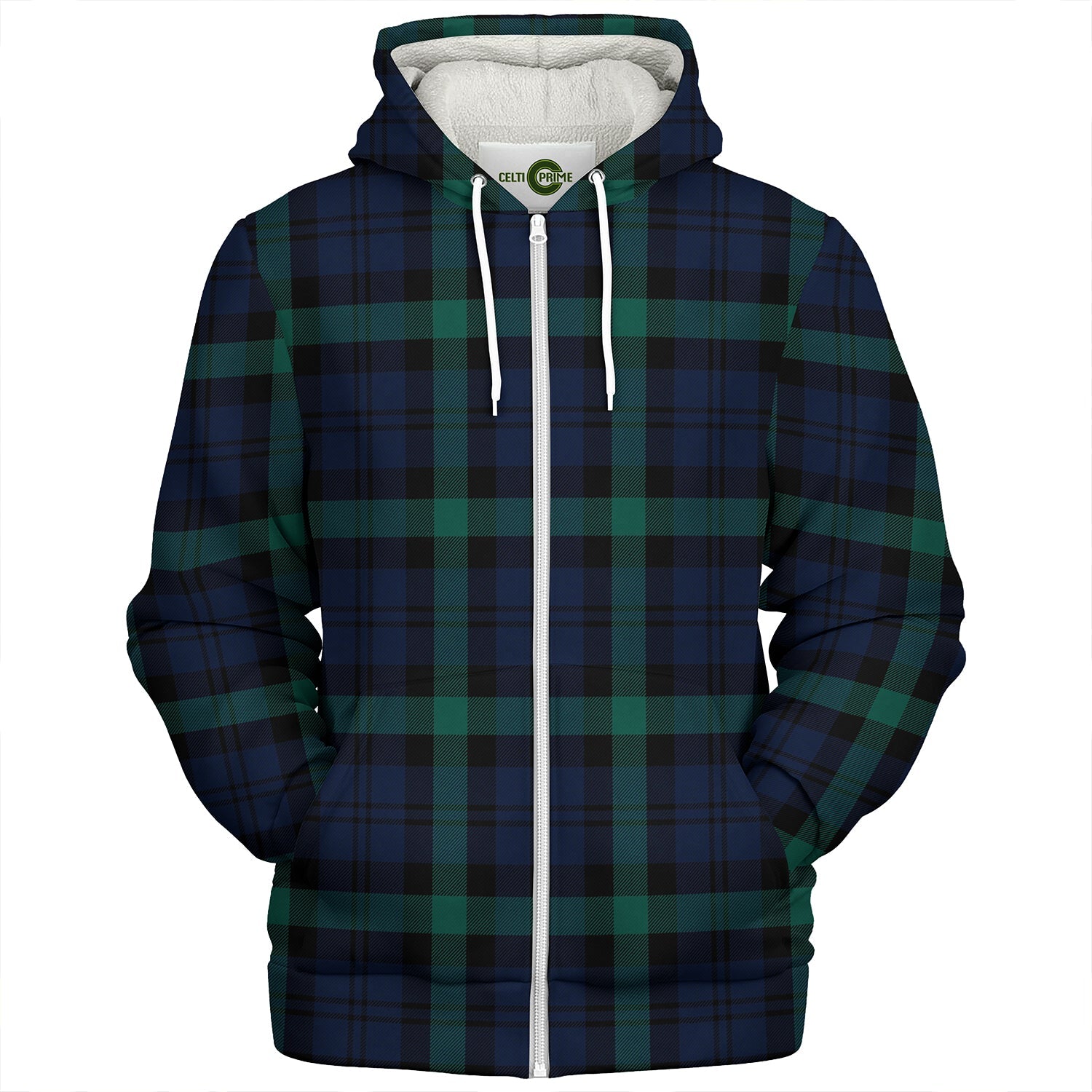 Copeland Clan Half Of Tartan Zipper Hoodie main image 0