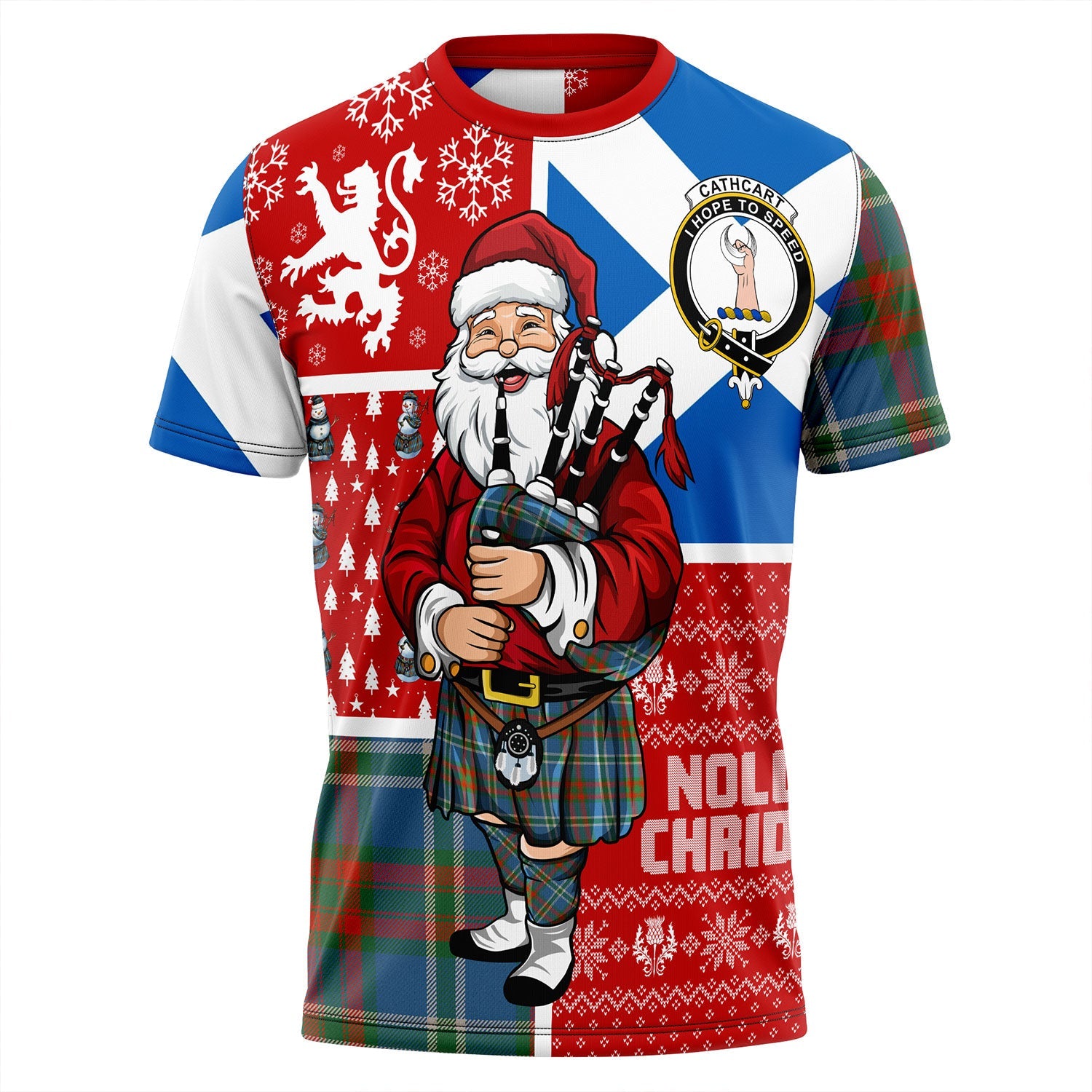 Cathcart Tartan Polo Shirt - Royal Coat Of Arms Style