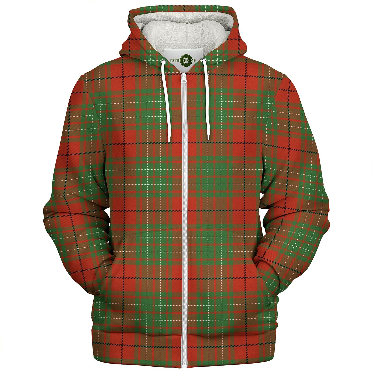 Cumming Modern Tartan Crest Sherpa Hoodie