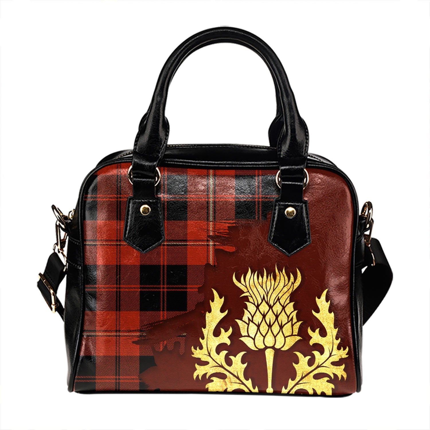 McDuff Dress Ancient Tartan Crest Leather Handbag main image 0