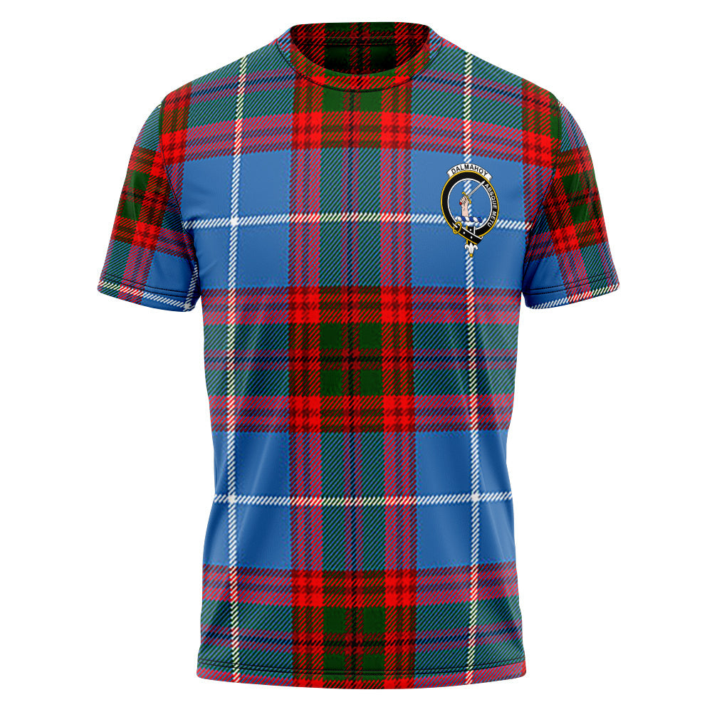 Dalmahoy Tartan T-shirt - Lion Rampant And Celtic Thistle Style main image 1