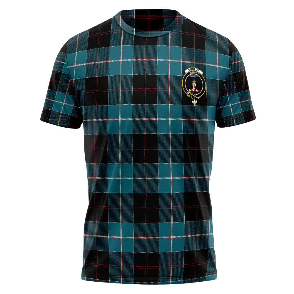 Dunlop Ancient Tartan Crest Dog Tag Necklace