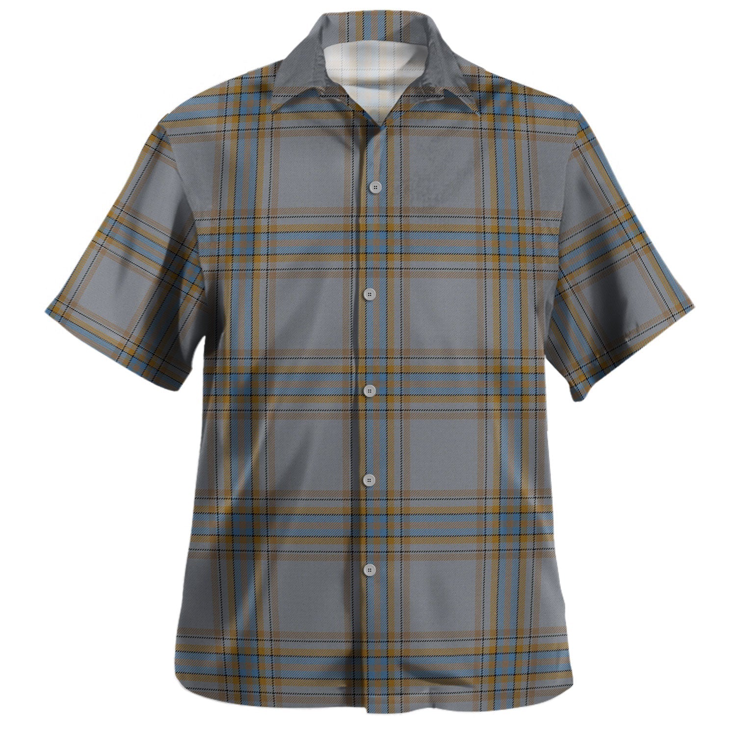 Chattan 01 Tartan Vintage Leaves Hawaiian Shirt main image 0