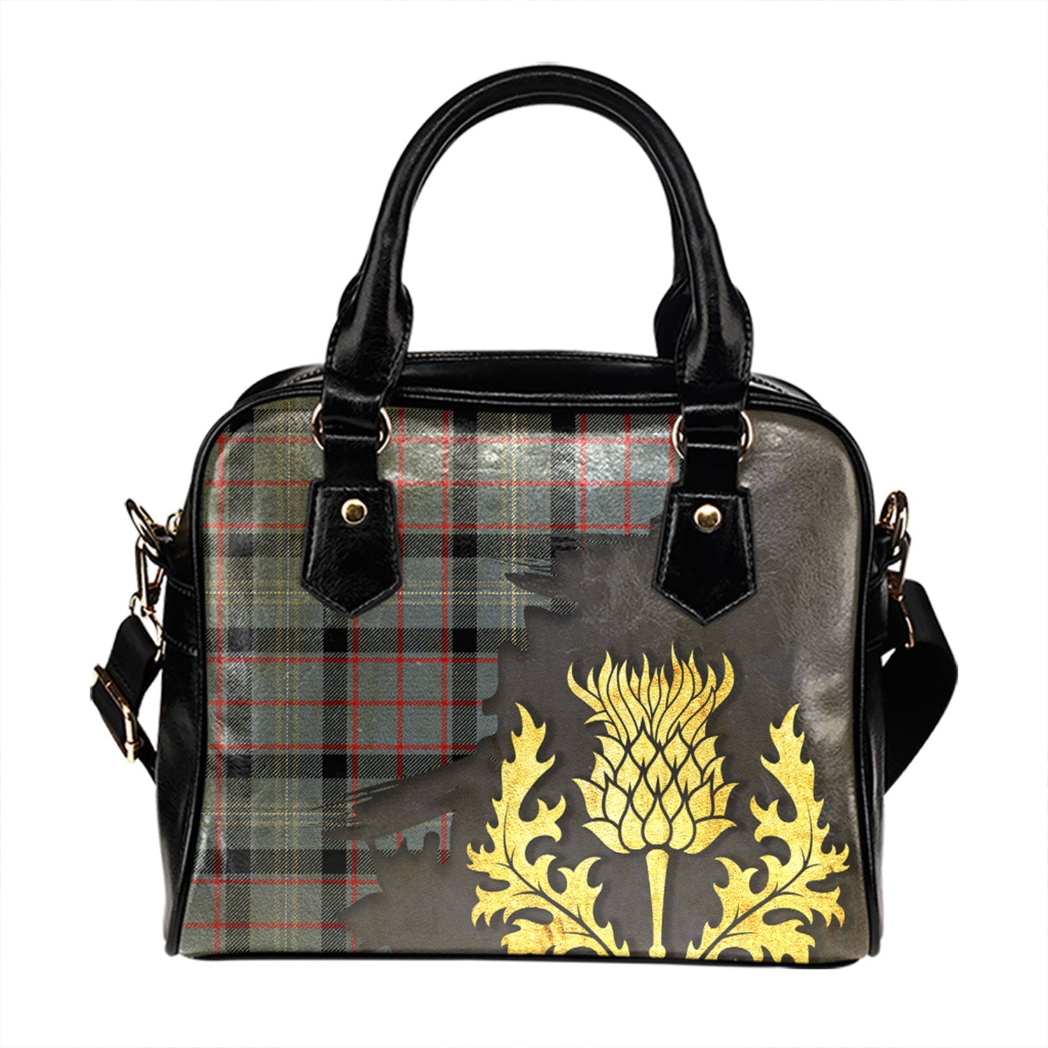MacKay Blue Tartan Shoulder Handbags