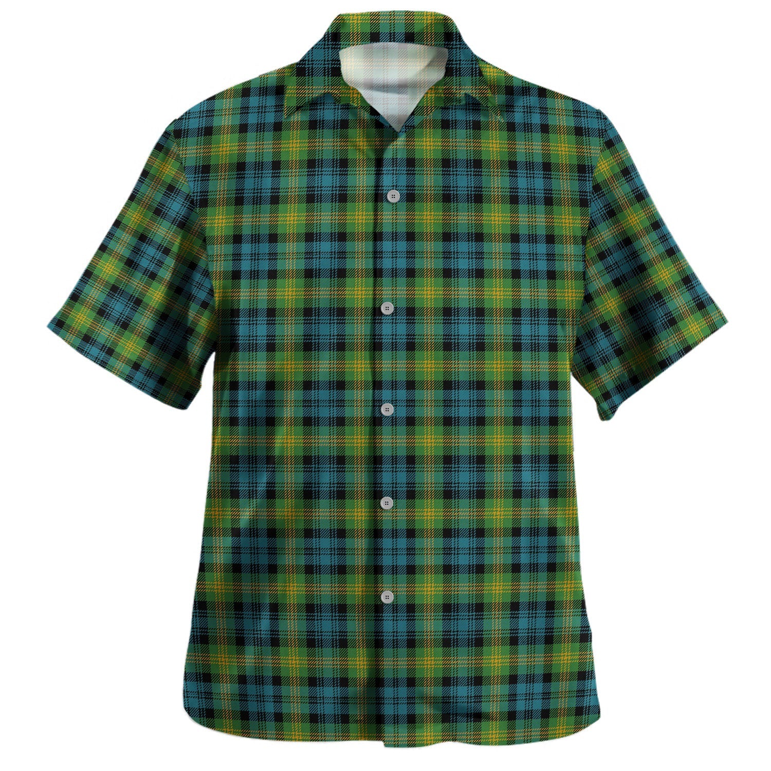 Gandy of Myrton Tartan Vintage Leaves Hawaiian Shirt