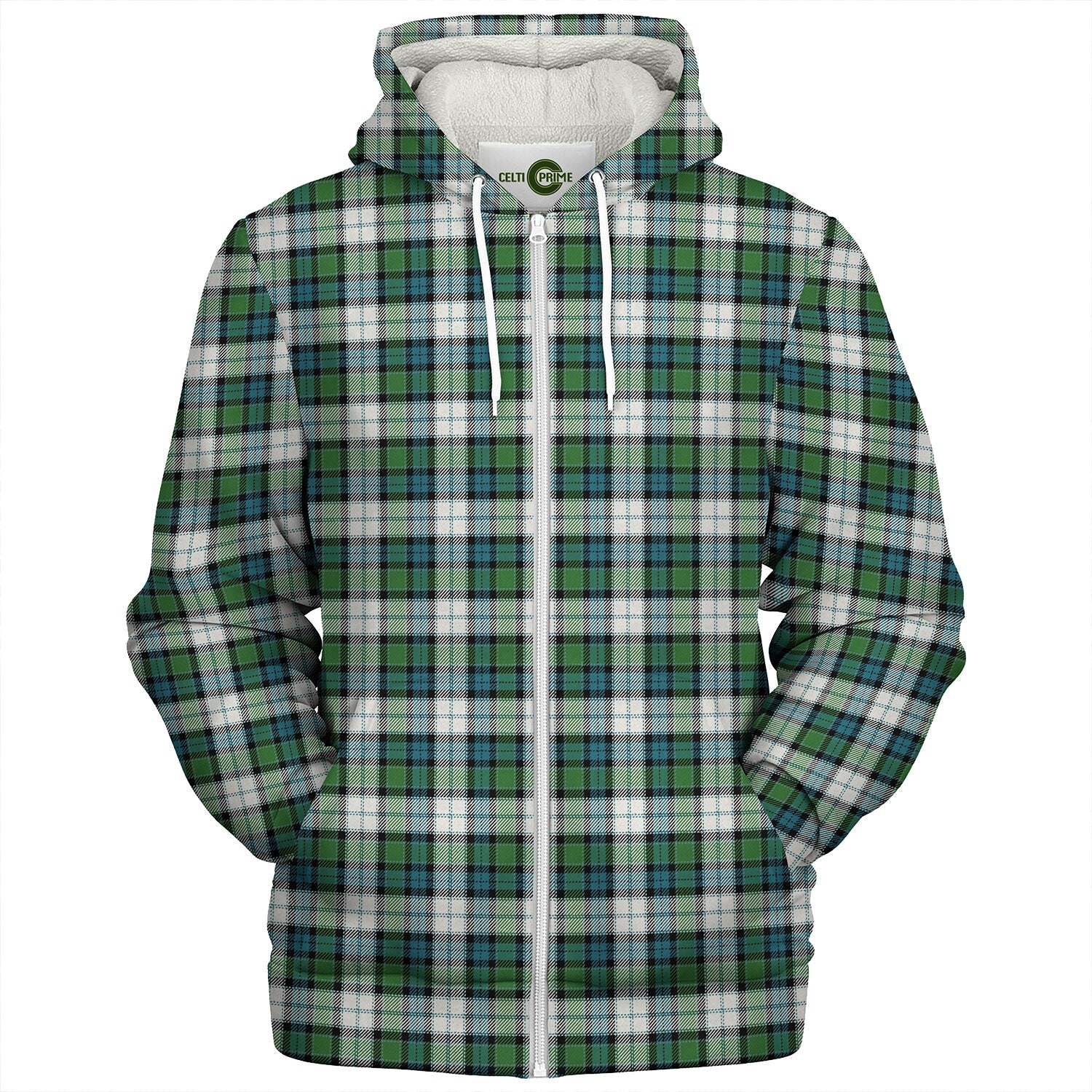 Buchanan Ancient Tartan Crest Sherpa Hoodie