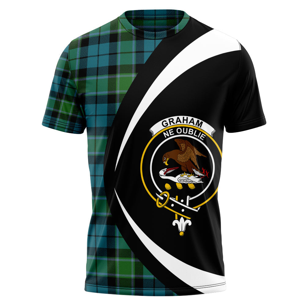 Graham of Menteith Red Tartan Polo Shirt Viking Wolf main image 1