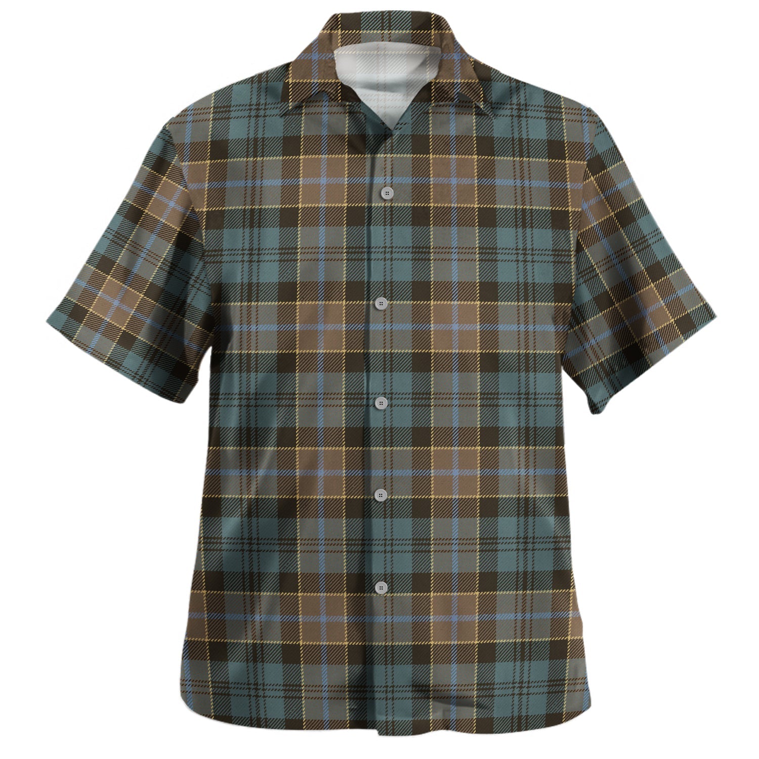 MacArthur Modern Tartan Hawaiian Shirt main image 0