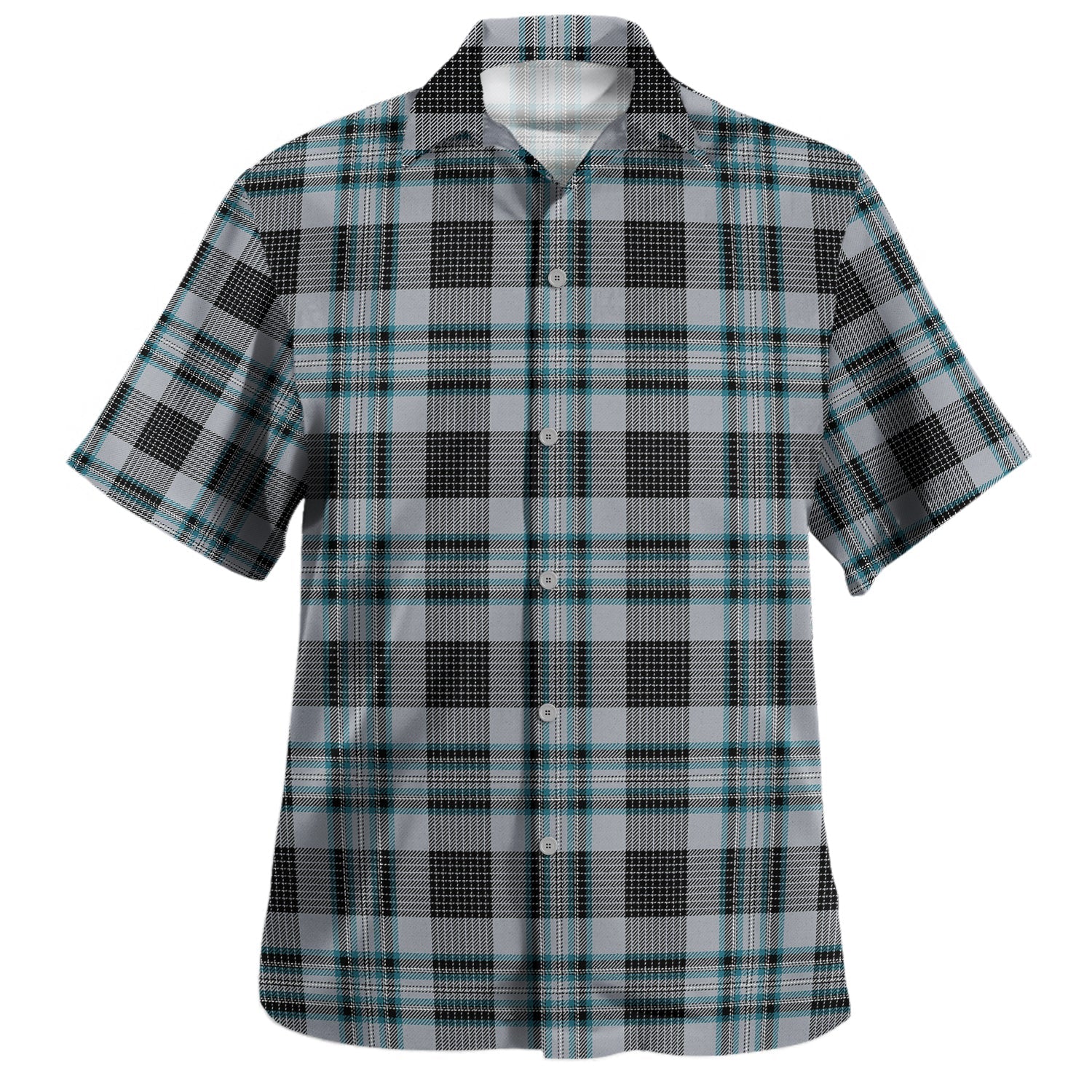MacDougal Dress Tartan Vintage Leaves Hawaiian Shirt