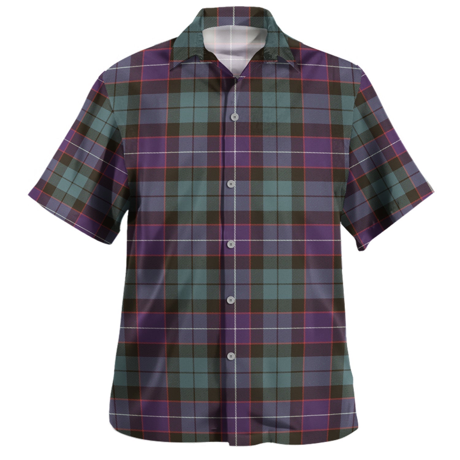 MacNicol Hunting Tartan Hawaiian Shirt main image 1