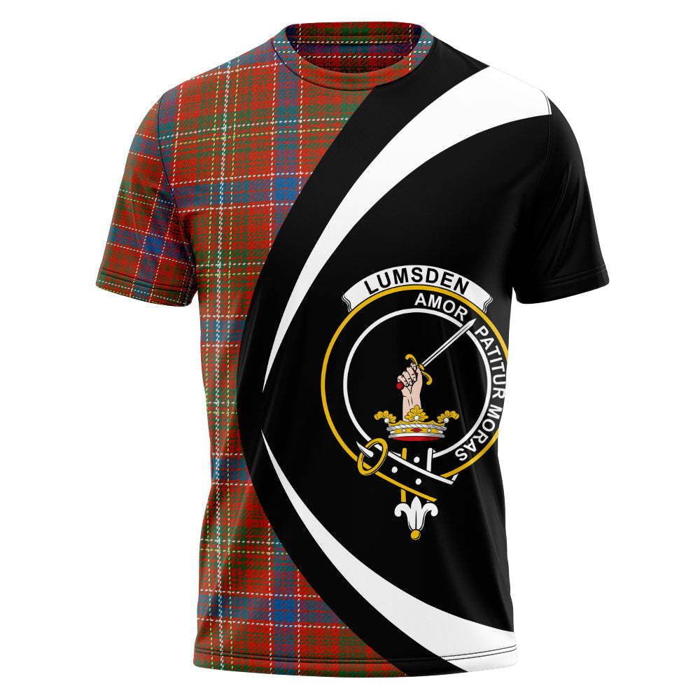 Lumsden of Clova Tartan Polo Shirt - Royal Coat Of Arms Style main image 1