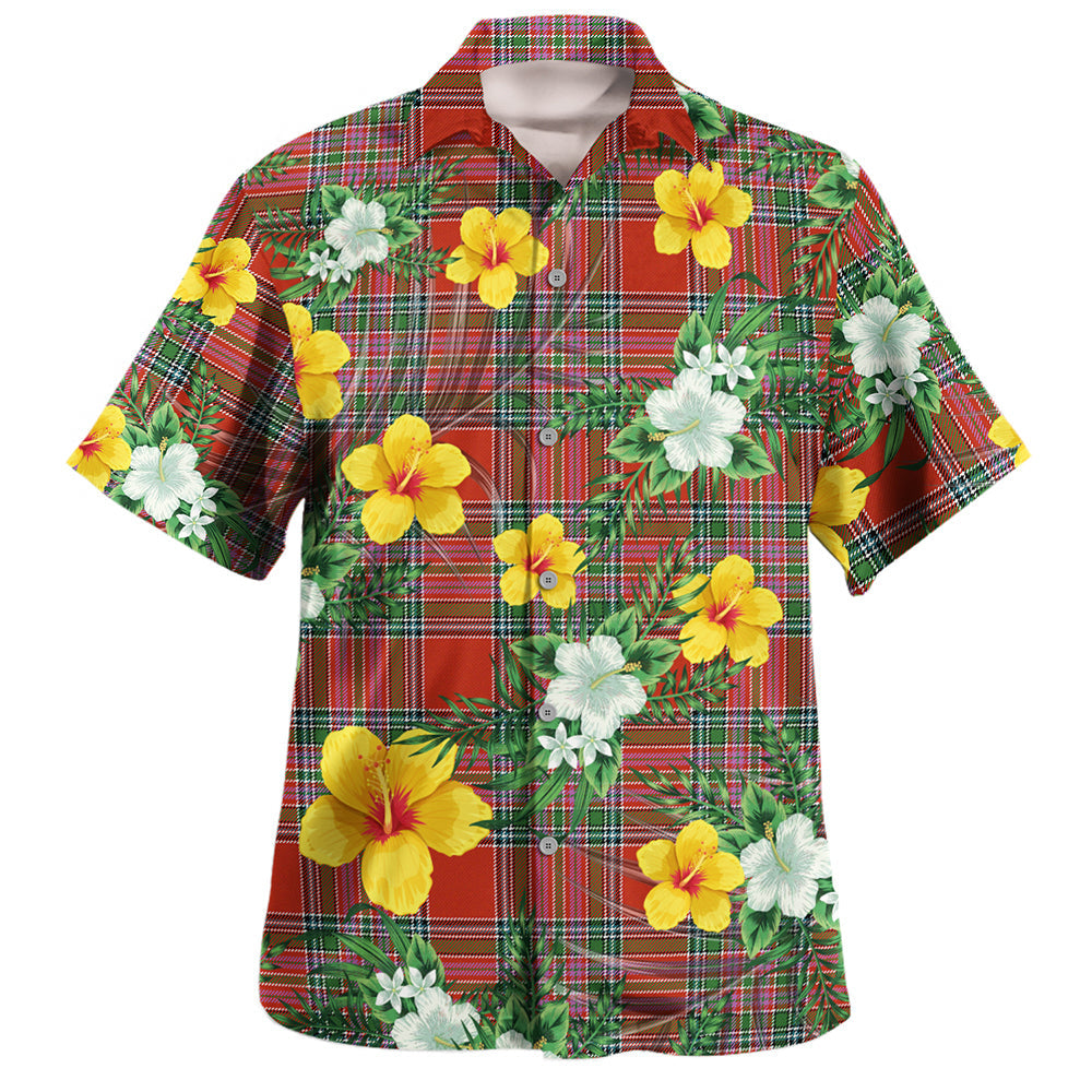 MacBean (MacBain) Ancient Clan Badge Tartan Hawaiian Shirt Summer Vibes ...