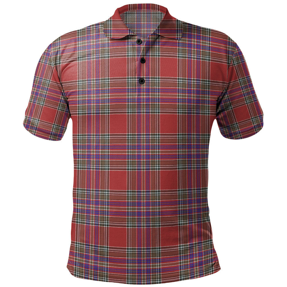 MacBean Tartan Crest Polo Shirt - Thistle Black Style main image 1