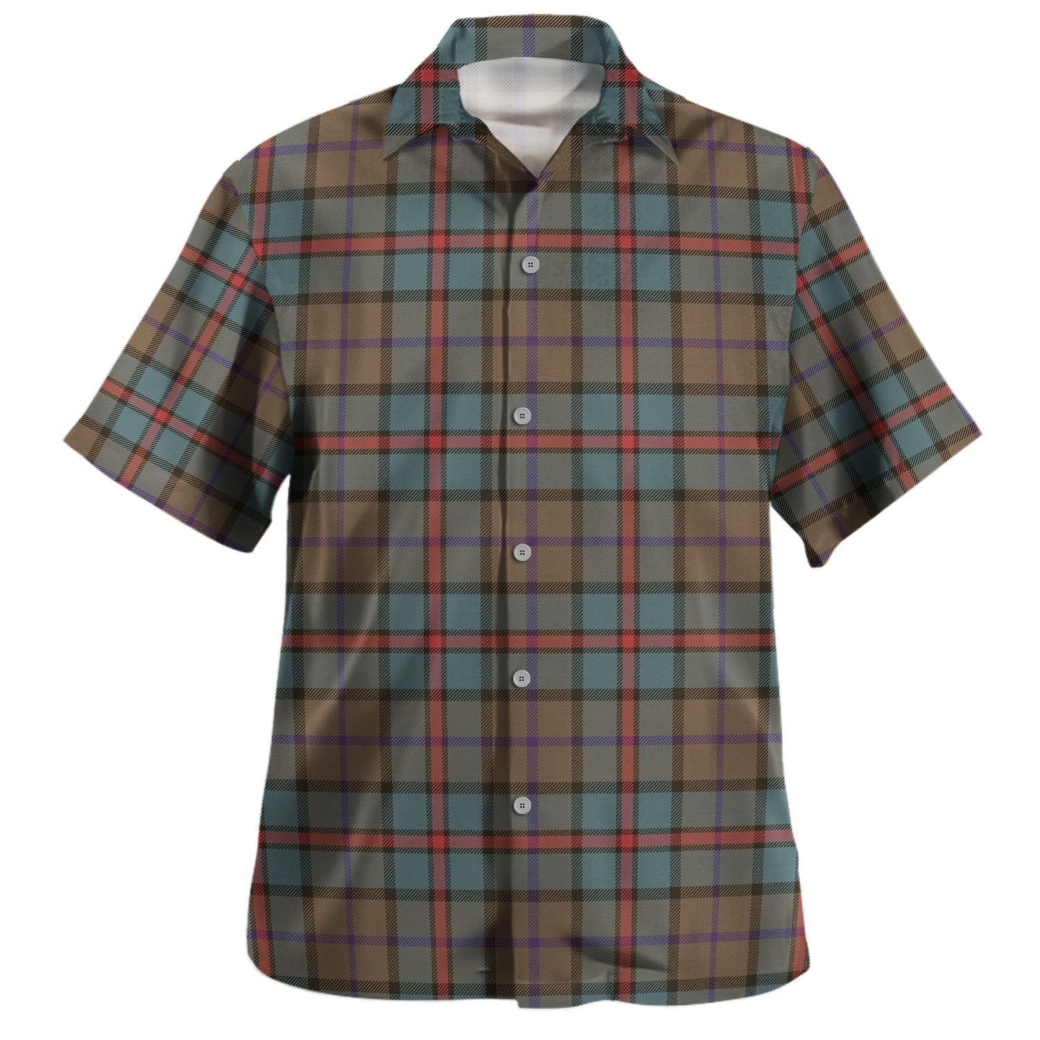 MacLachlan Weathered Tartan Hawaiian Shirt main image 0
