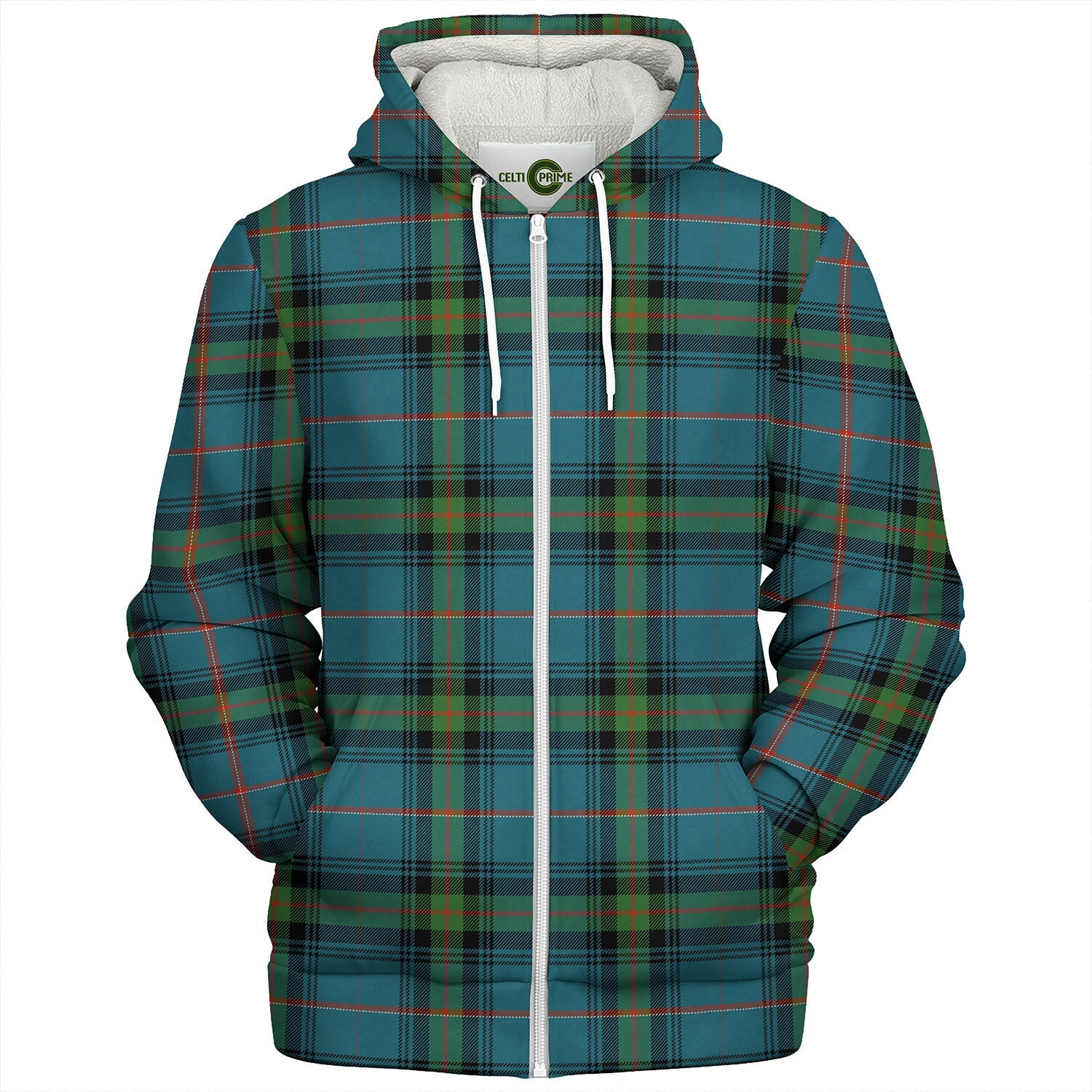 MacDougall Ancient Tartan Crest Sherpa Hoodie
