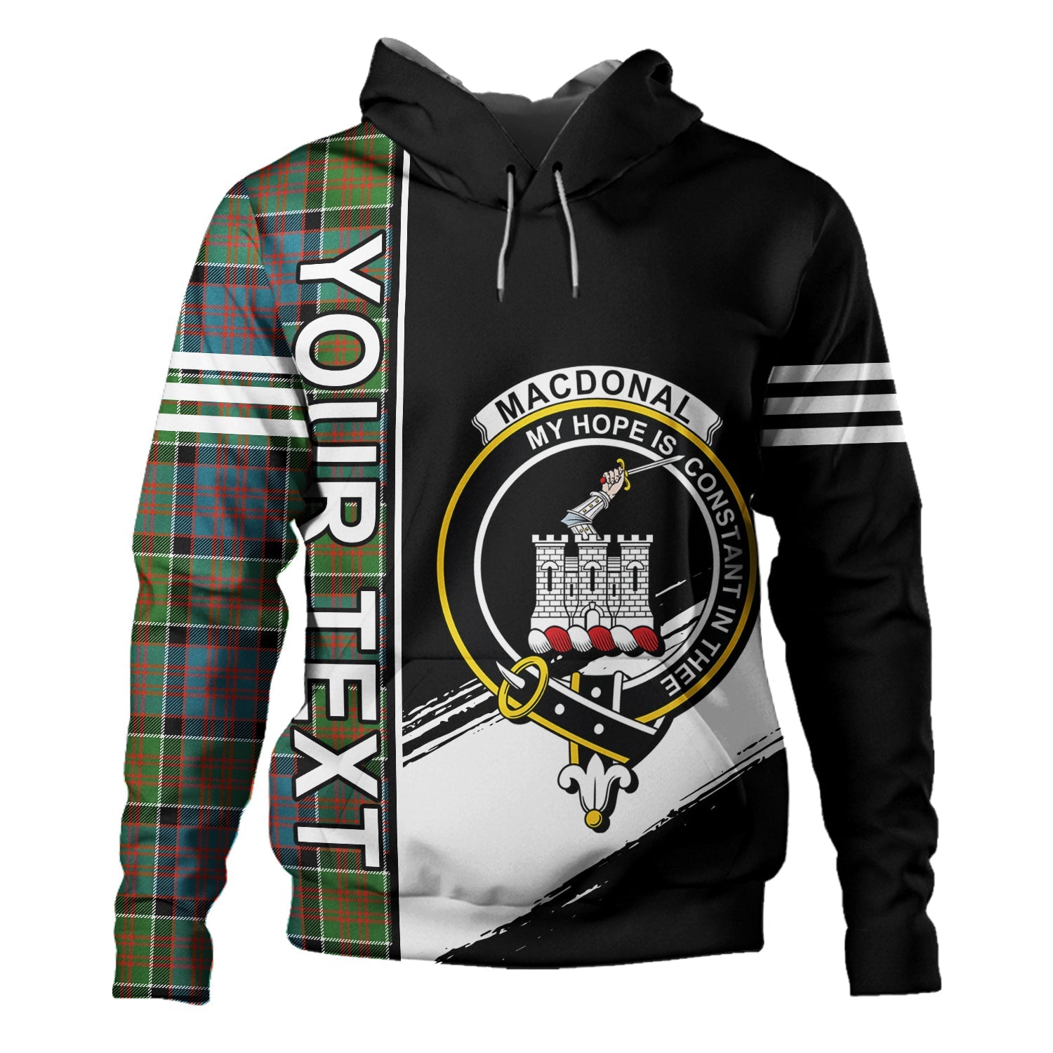 MacDonald of Clanranald 02 Tartan Polo Shirt - Royal Coat Of Arms Style main image 1