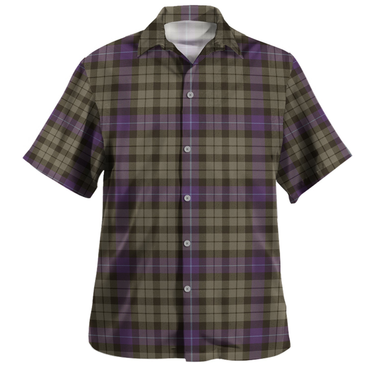 Leslie Red Tartan Hawaiian Shirt main image 1