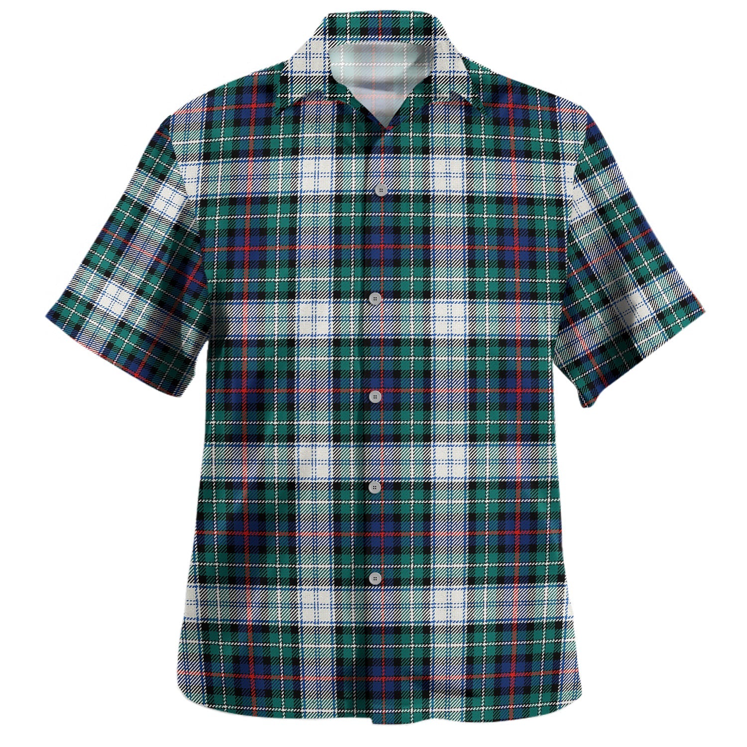 MacPherson Dress Modern Tartan Hawaiian Shirt
