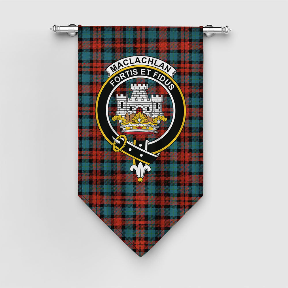 MacLachlan Ancient Clan Badge Tartan Gonfalon – Scottish Banner