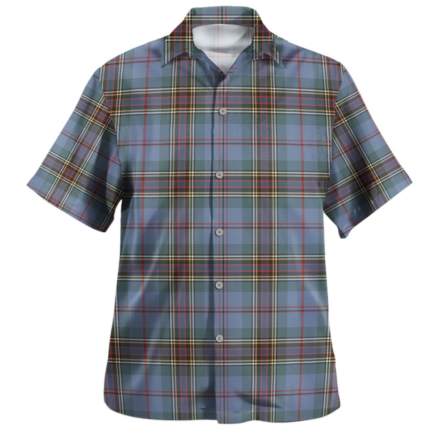 MacDiarmid Dress Tartan Vintage Leaves Hawaiian Shirt main image 1