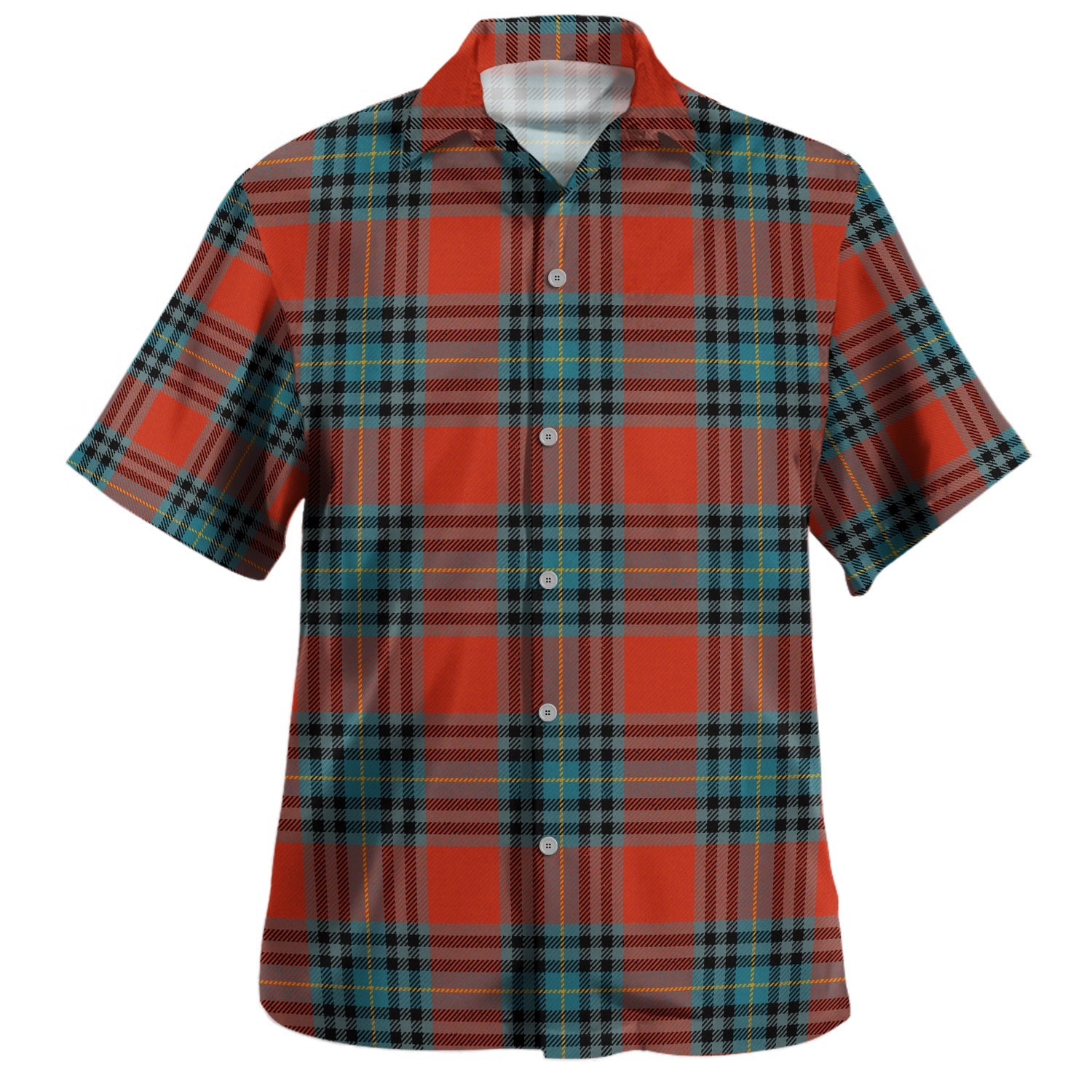 MacHardy 02 Tartan Vintage Leaves Hawaiian Shirt main image 1
