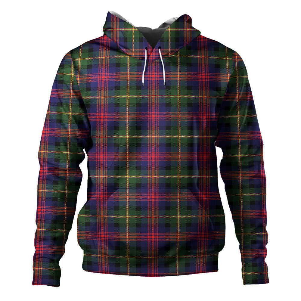 MacLennan Tartan Hoodie - Lion Rampant And Celtic Thistle Style