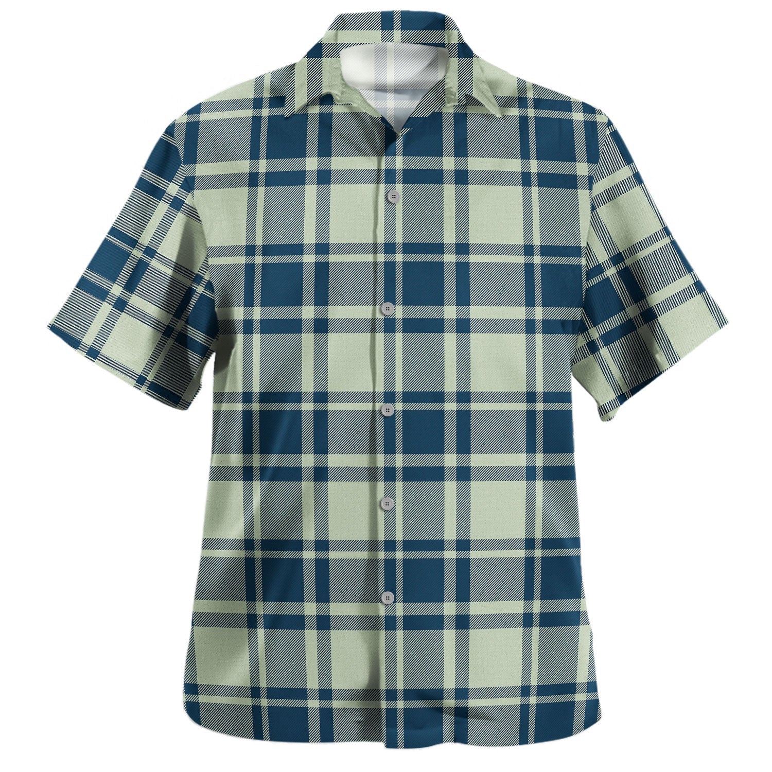 MacBean of Tomatin Tartan Vintage Leaves Hawaiian Shirt main image 0