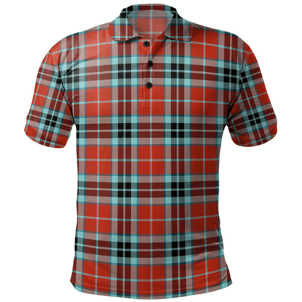 MacTavish Modern Tartan Crest Polo Shirt - Thistle Black Style main image 1