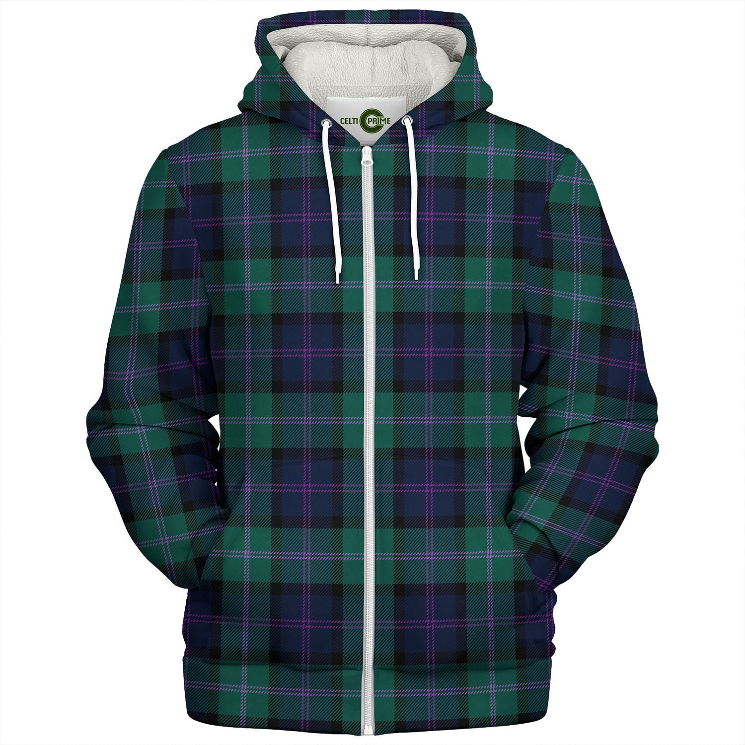 MacThomas Modern Tartan Crest Hoodie