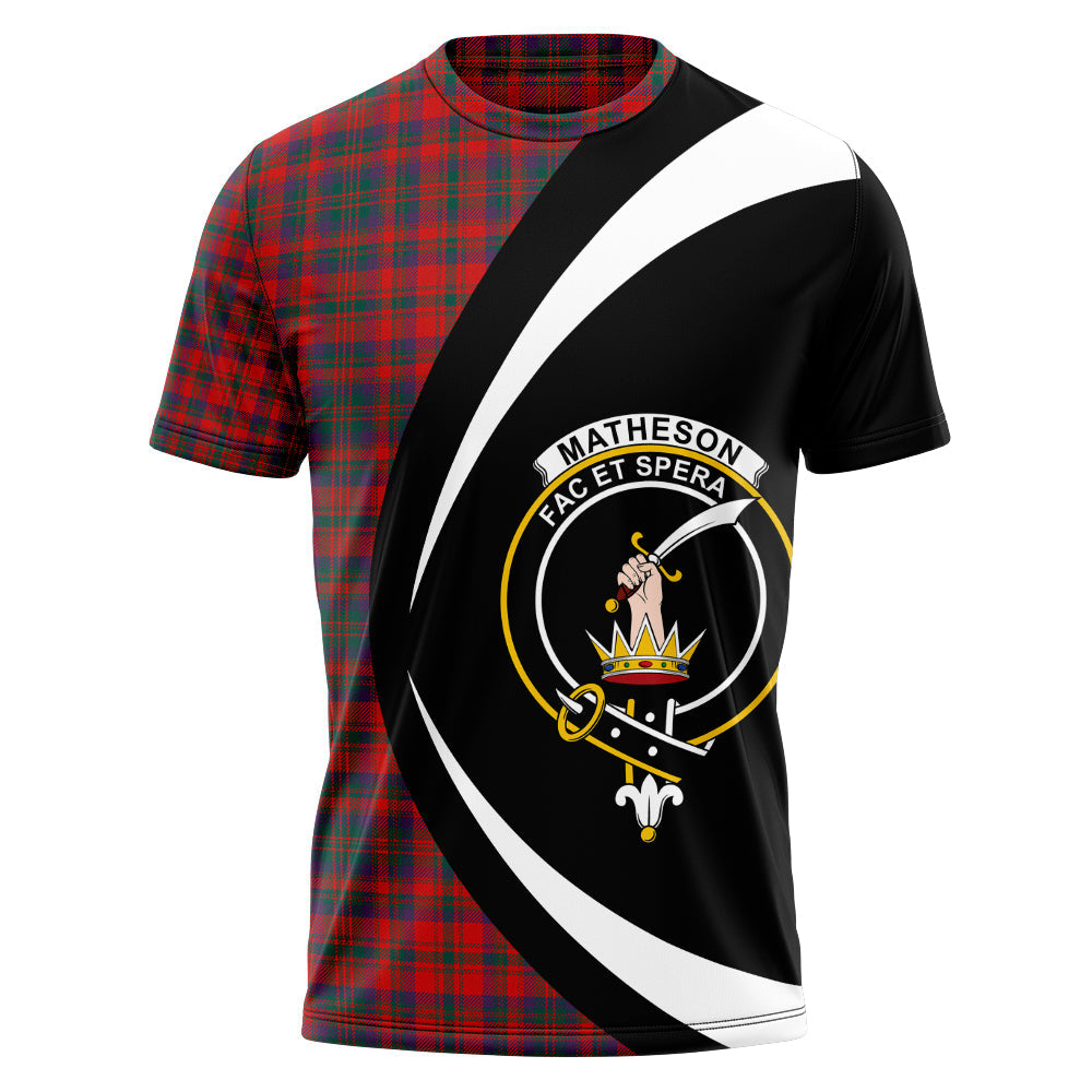 Scottish Tartan Matheson Modern Clan Circle Necklace Classic Style main image 1