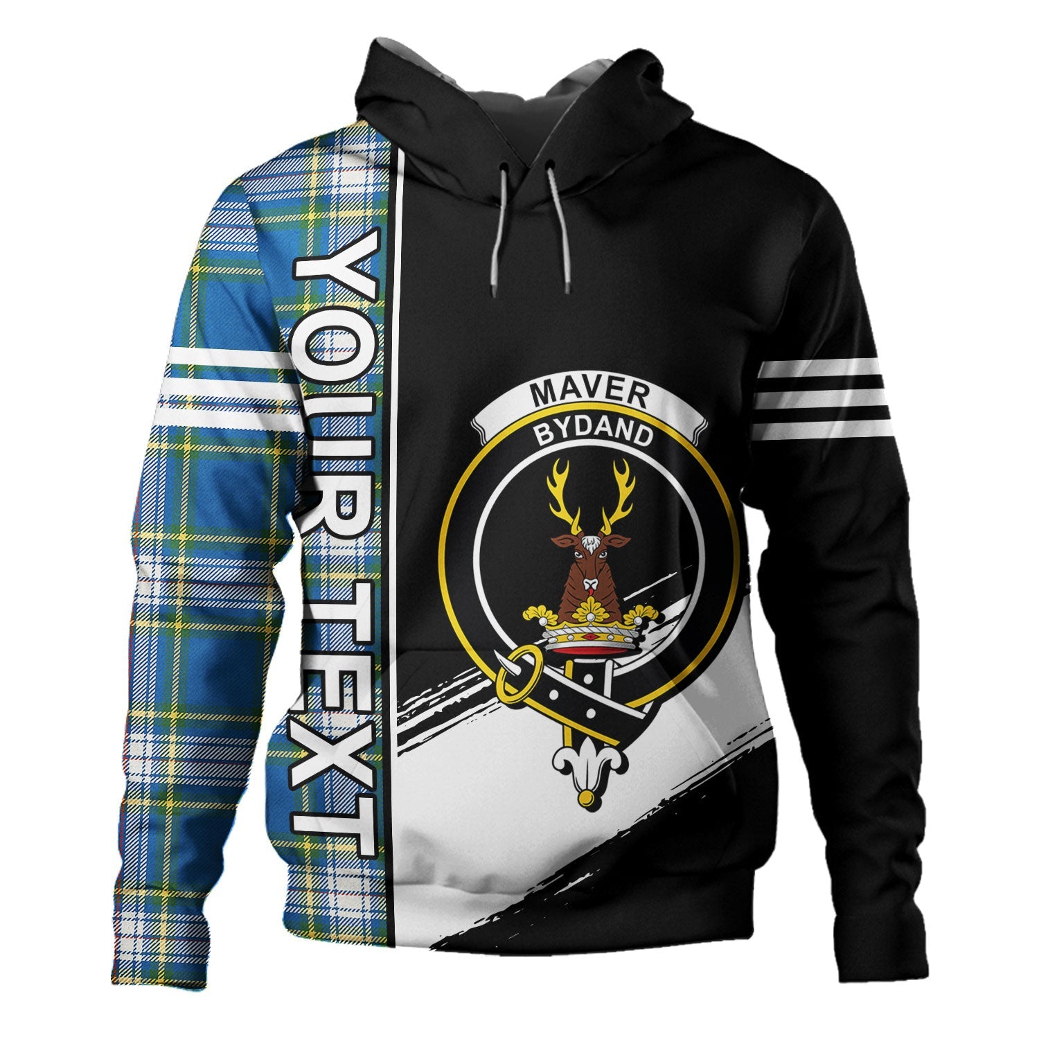 Matheson Ancient Clan Half Of Tartan Zipper Hoodie main image 1