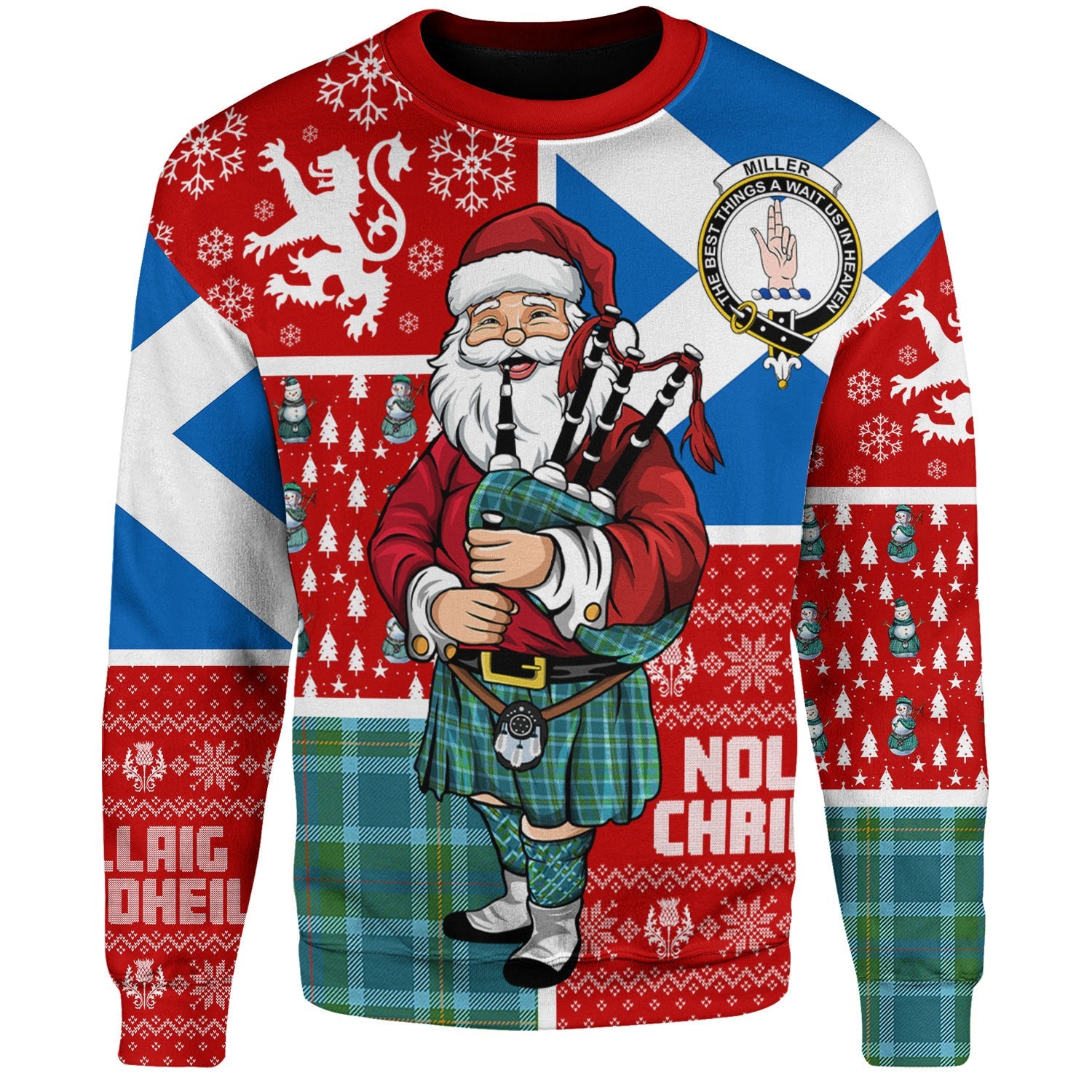 Scottish Tartan O'Rourke Ancient Clan Crewneck Sweatshirt Plaid Style main image 0