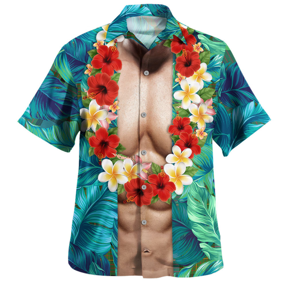 Menzies Mauve and White Tartan Hawaiian Shirt main image 0