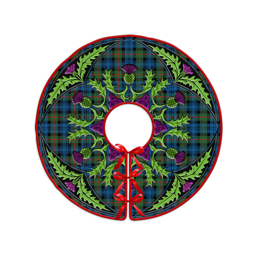 Nicolson Ancient Old Tartan Christmas Tree Skirt