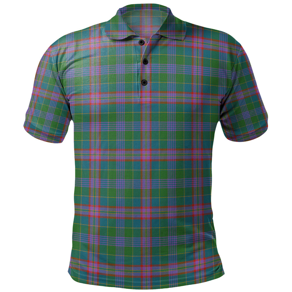 Ogilvie (Ogilvy) Hunting Ancient Tartan Polo Shirt - Royal Coat Of Arms Style