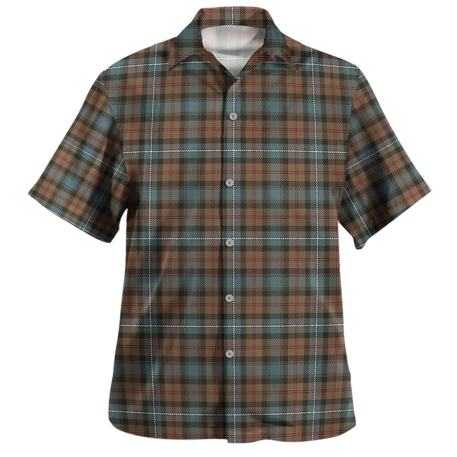Gordon Red 02 Tartan Hawaiian Shirt main image 0