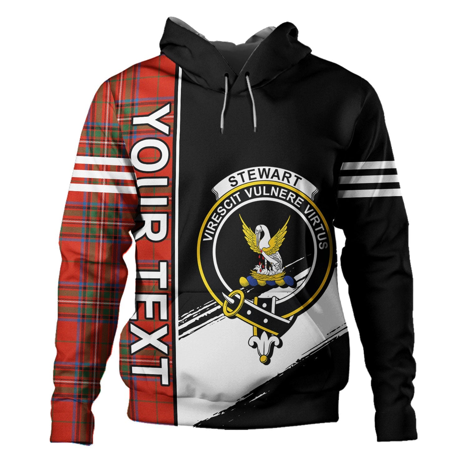 Stewart of Rothesay 02 Tartan Polo Shirt - Royal Coat Of Arms Style