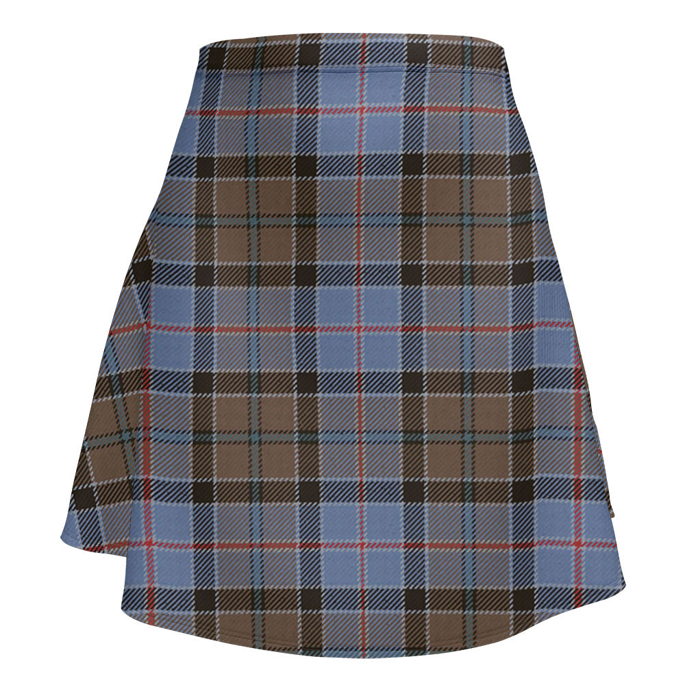 MacLeod of Harris Weathered Tartan Flared Skirt