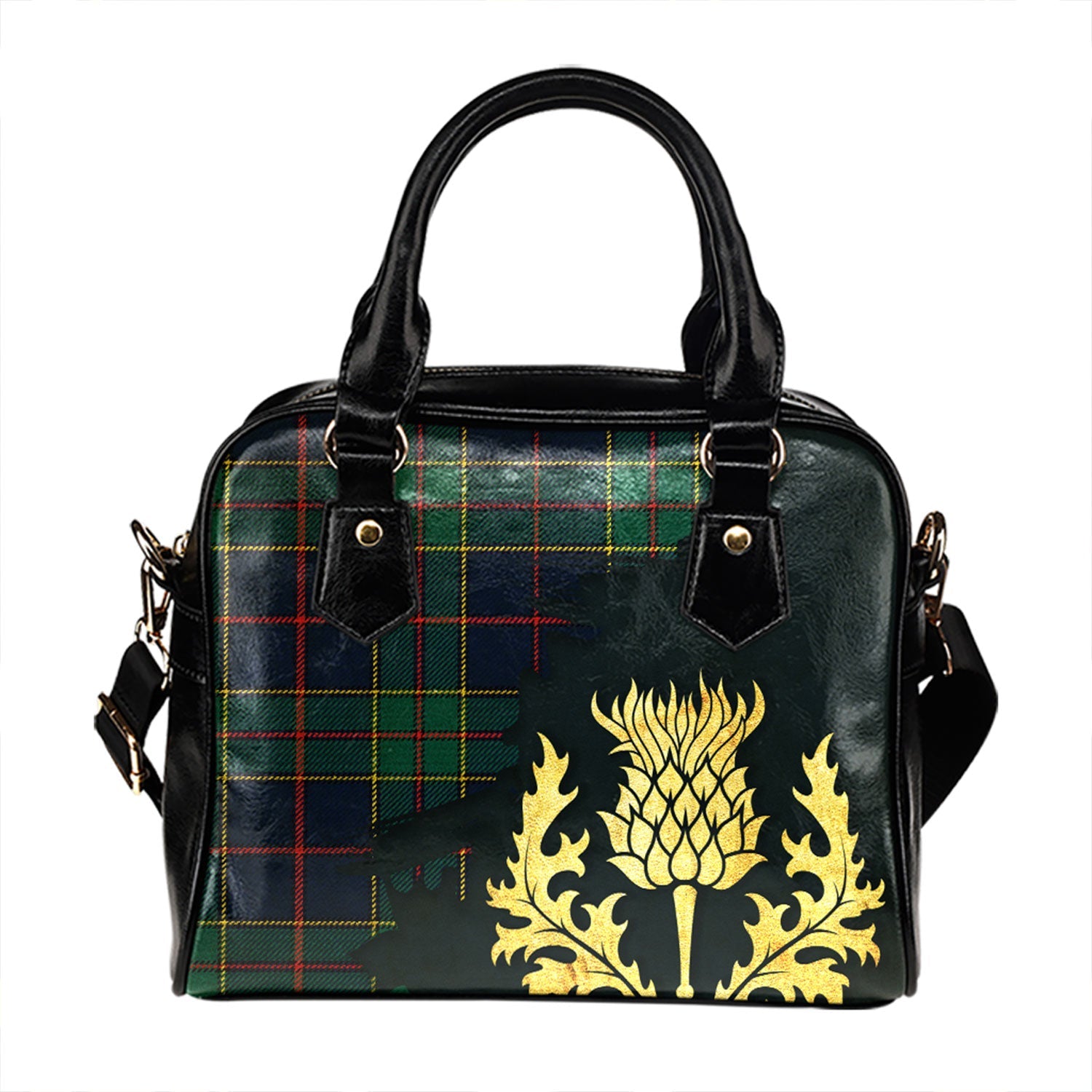 Buchanan Modern Tartan Crest Satchel Bag main image 0