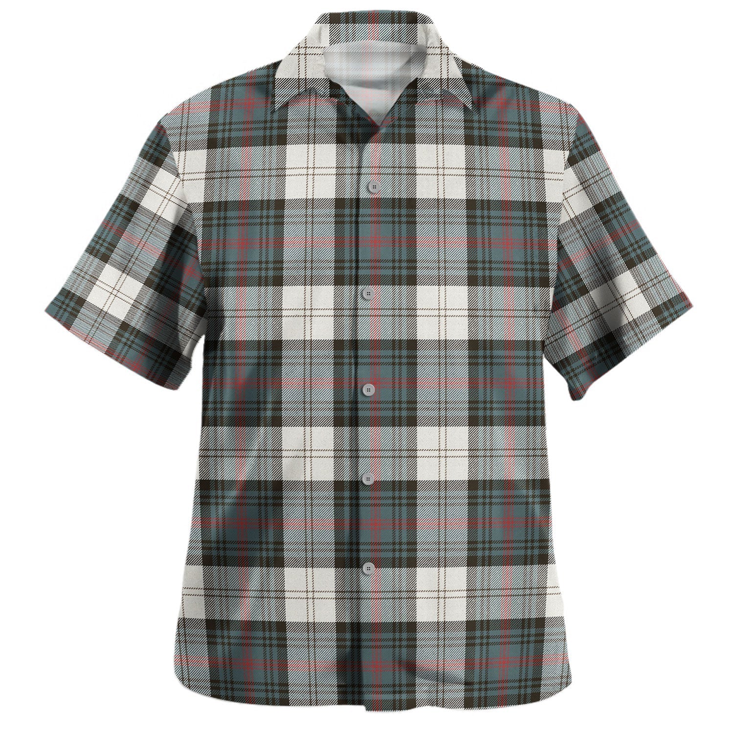 Leslie Red Tartan Hawaiian Shirt main image 0