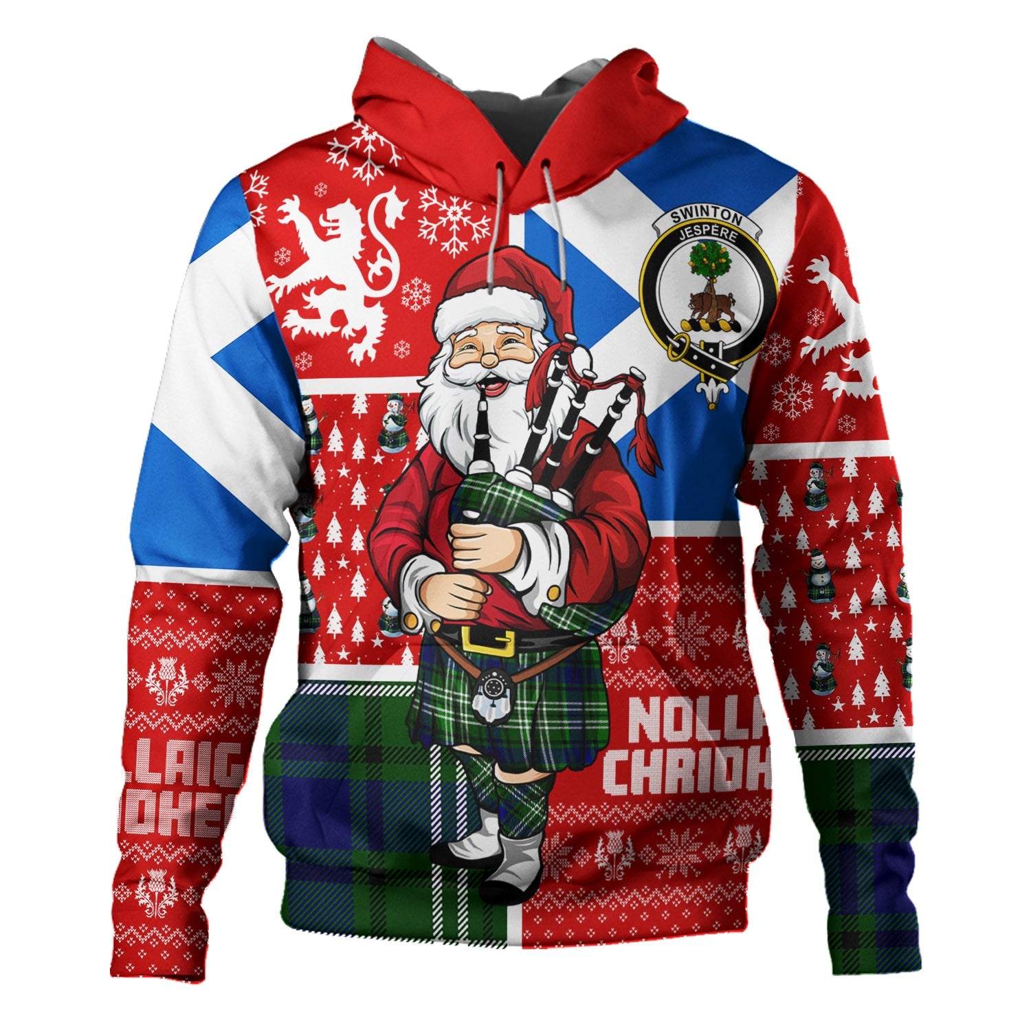 Swinton Clan Half Of Tartan Hoodie main image 0